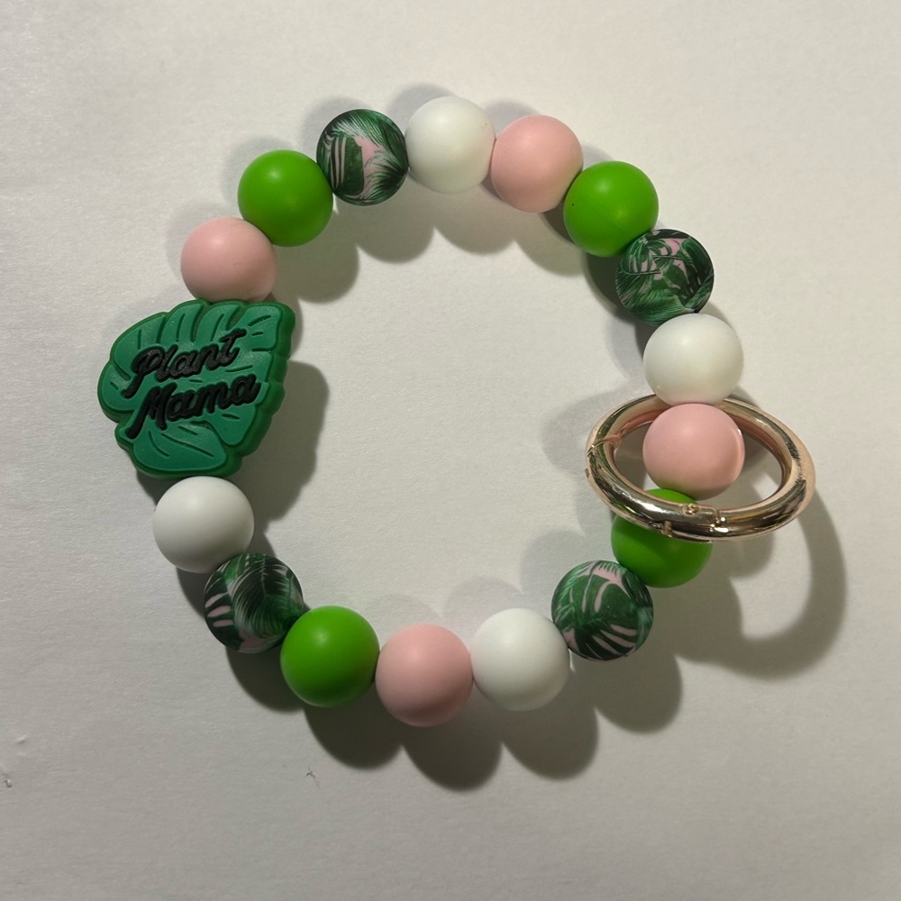 Plant Mama Wristlet Keychain